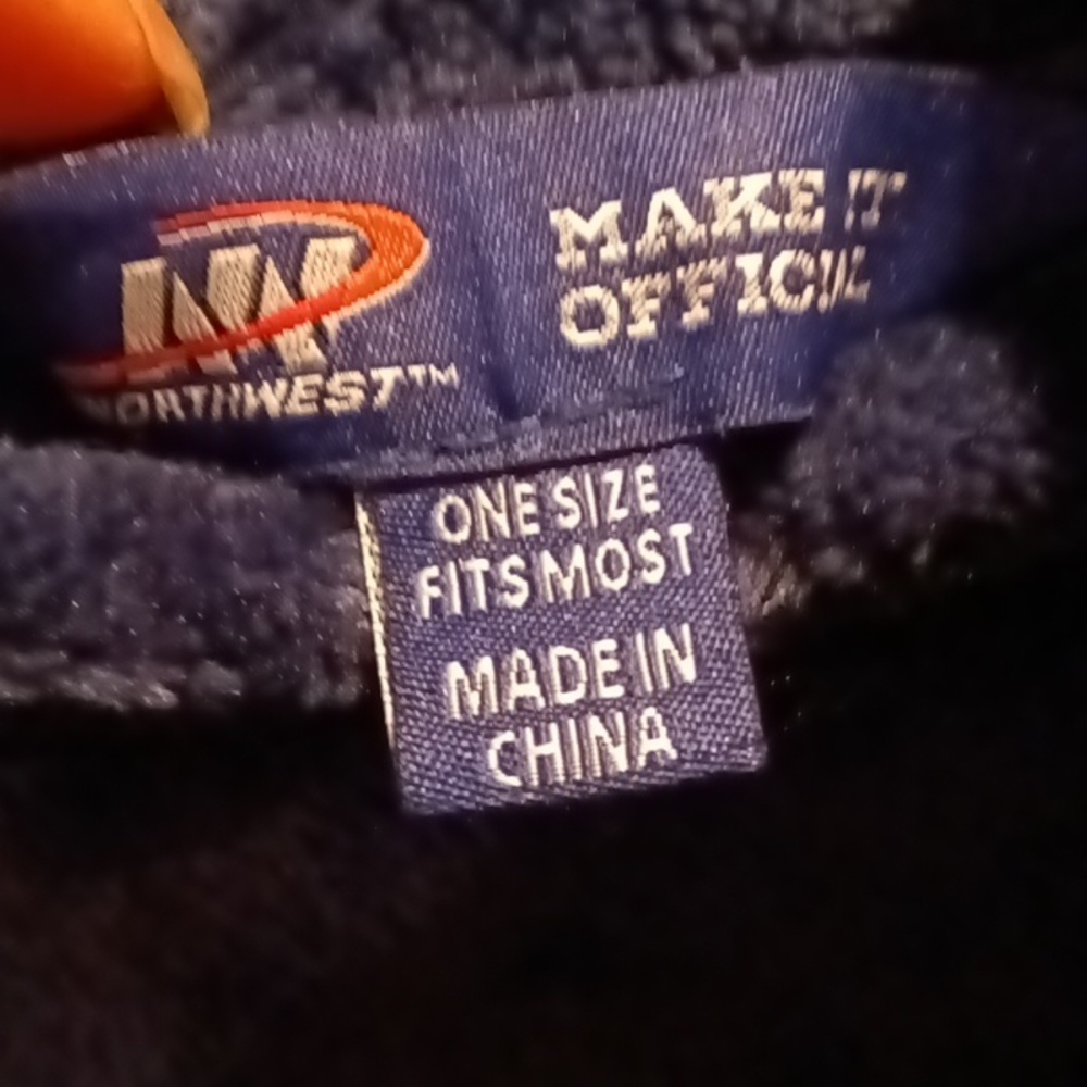 NWOT NORTHWEST navy plush Dallas Cowboys robe w saggy pockets & belt ONE SIZE